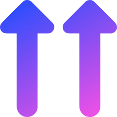 Double Triangle Arrow Up Icon from Core Gradient Set