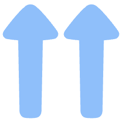 Double Triangle Arrow Up Icon from Plump Flat Set