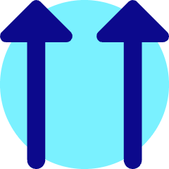 Double Triangle Arrow Up Icon from Core Pop Set