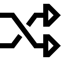 Shuffle Icon from Sharp Line Set