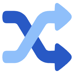 Shuffle Icon from Plump Flat Set