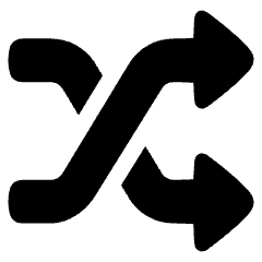 Shuffle Icon from Plump Solid Set