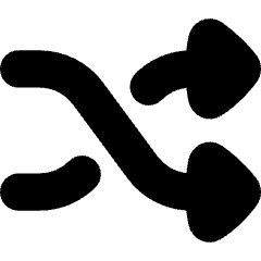 Shuffle Icon from Flex Solid Set