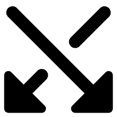Triangle Arrow Crossover Down Icon from Core Remix Set