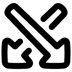 Triangle Arrow Crossover Down Icon from Plump Remix Set