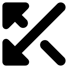 Triangle Arrow Crossover Left Icon from Core Solid Set