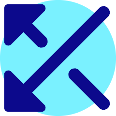 Triangle Arrow Crossover Left Icon from Core Pop Set