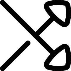 Triangle Arrow Crossover Right Icon from Flex Line Set
