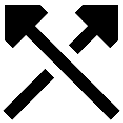 Triangle Arrow Crossover Up Icon from Sharp Remix Set