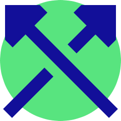 Triangle Arrow Crossover Up Icon from Sharp Pop Set