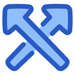 Triangle Arrow Crossover Up Icon from Plump Duo Set