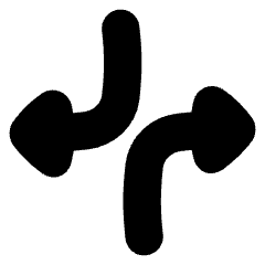 Triangle Arrow Dodge 1 Icon from Flex Solid Set