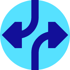 Triangle Arrow Dodge 1 Icon from Sharp Pop Set