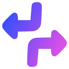 Triangle Arrow Dodge 1 Icon from Plump Gradient Set