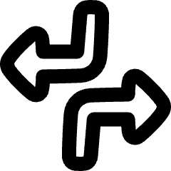 Triangle Arrow Dodge 1 Icon from Plump Remix Set