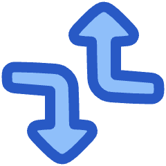 Triangle Arrow Dodge 2 Icon from Plump Duo Set