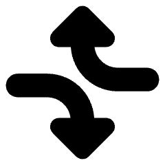 Triangle Arrow Dodge 2 Icon from Core Solid Set