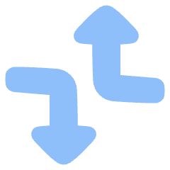 Triangle Arrow Dodge 2 Icon from Plump Flat Set