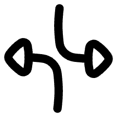 Triangle Arrow Dodge 3 Icon from Flex Line Set