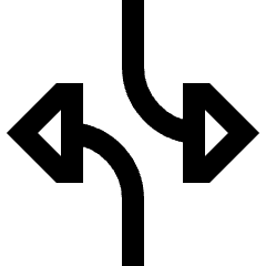 Triangle Arrow Dodge 3 Icon from Sharp Line Set