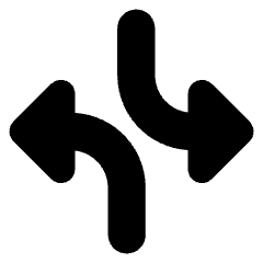 Triangle Arrow Dodge 3 Icon from Core Solid Set