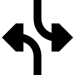 Triangle Arrow Dodge 3 Icon from Sharp Remix Set