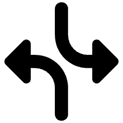 Triangle Arrow Dodge 3 Icon from Core Remix Set