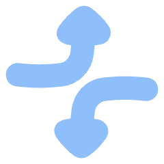 Triangle Arrow Dodge 4 Icon from Flex Flat Set