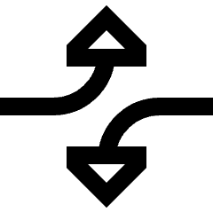 Triangle Arrow Dodge 4 Icon from Sharp Line Set