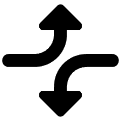 Triangle Arrow Dodge 4 Icon from Core Remix Set