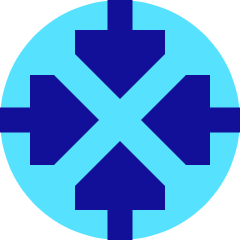 Triangle Arrow Point Center Icon from Sharp Pop Set