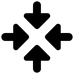 Triangle Arrow Point Center Icon from Core Remix Set