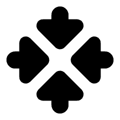 Triangle Arrow Point Center Icon from Core Solid Set