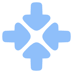 Triangle Arrow Point Center Icon from Plump Flat Set