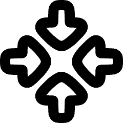 Triangle Arrow Point Center Icon from Plump Remix Set