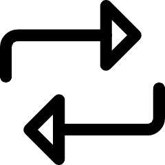 Triangle Arrow Reload Horizontal 1 Icon from Core Line Set