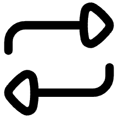 Triangle Arrow Reload Horizontal 1 Icon from Flex Line Set