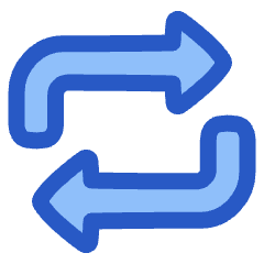 Triangle Arrow Reload Horizontal 1 Icon from Plump Duo Set