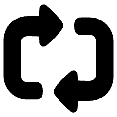 Triangle Arrow Reload Horizontal 2 Icon from Plump Solid Set