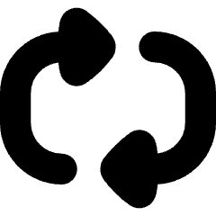 Triangle Arrow Reload Horizontal 2 Icon from Flex Solid Set