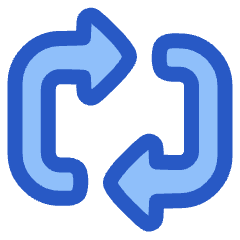 Triangle Arrow Reload Horizontal 2 Icon from Plump Duo Set