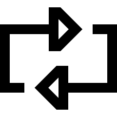 Triangle Arrow Reload Horizontal 2 Icon from Sharp Line Set