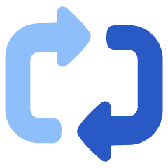 Triangle Arrow Reload Horizontal 2 Icon from Plump Flat Set