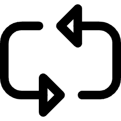 Triangle Arrow Reload Horizontal 3 Icon from Core Line Set