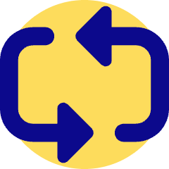 Triangle Arrow Reload Horizontal 3 Icon from Core Pop Set