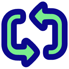 Triangle Arrow Reload Horizontal 3 Icon from Plump Pop Set