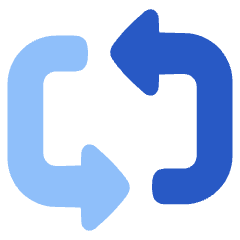 Triangle Arrow Reload Horizontal 3 Icon from Plump Flat Set