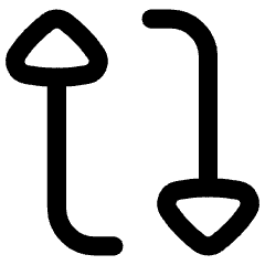 Triangle Arrow Reload Vertical 1 Icon from Flex Line Set