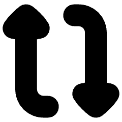 Triangle Arrow Reload Vertical 1 Icon from Flex Solid Set