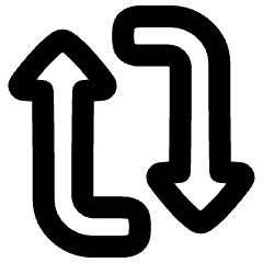 Triangle Arrow Reload Vertical 1 Icon from Plump Remix Set